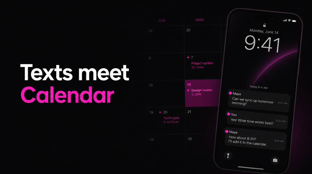 Google Calendar Just Met Your Texts (And They Get Along Great)