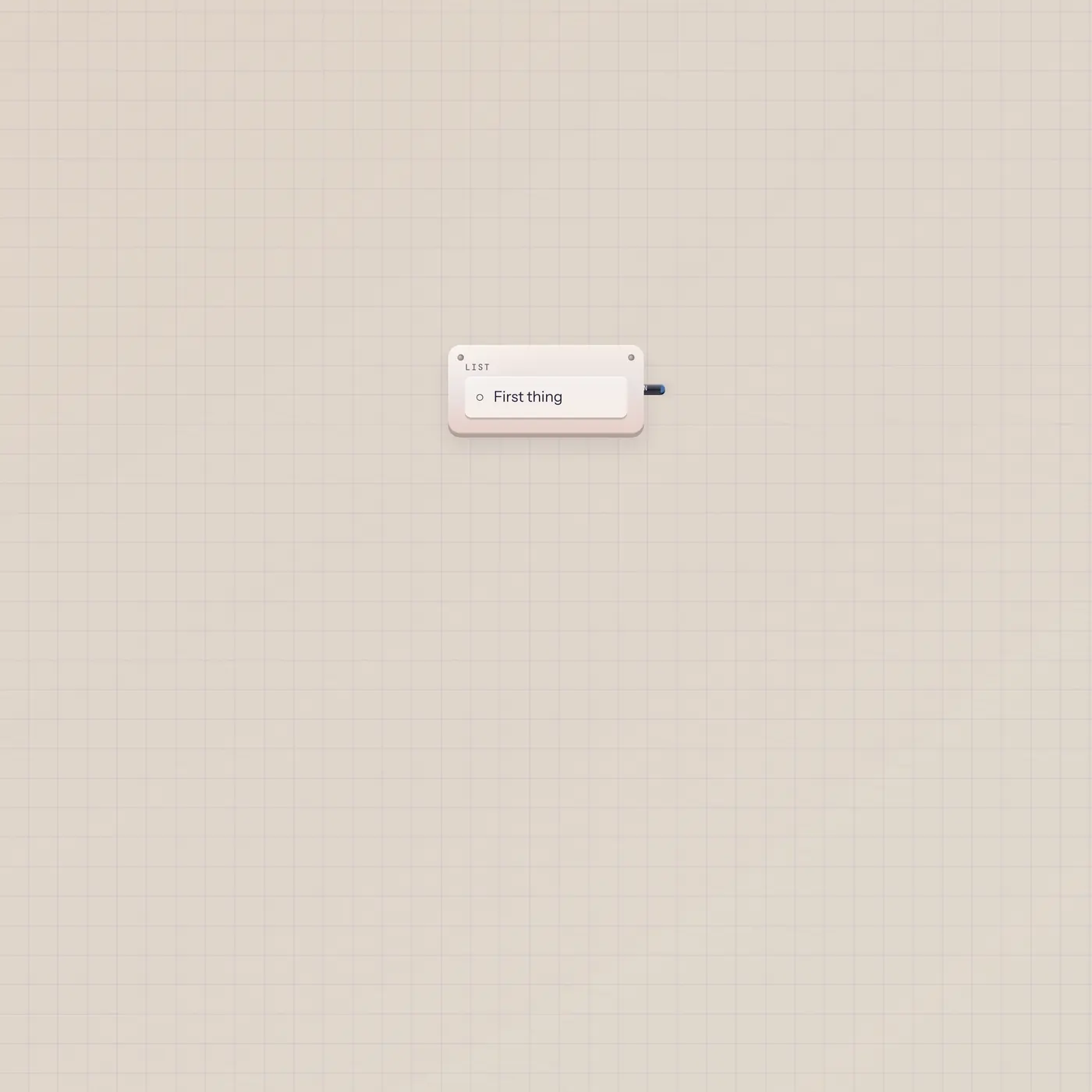 Component Guide product shot: Tap a line. The open list is the cable.
