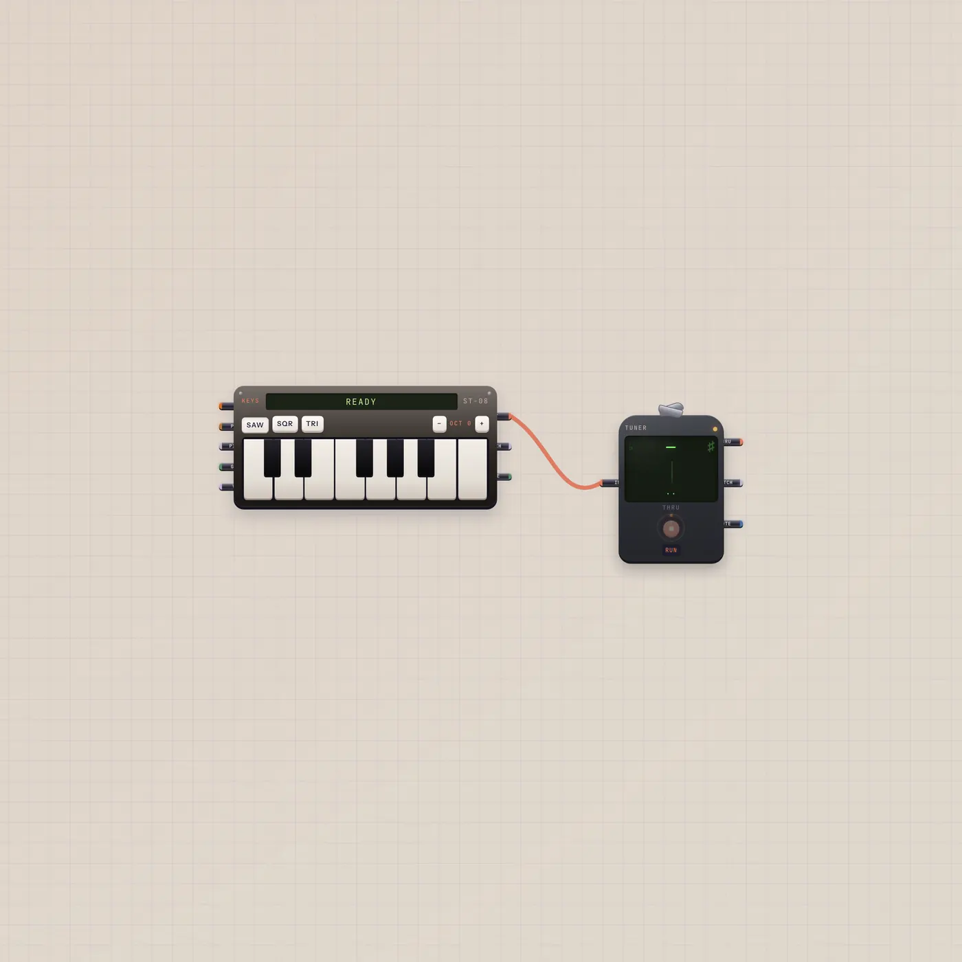 Component Group product shot: Play Keys. Read the Tuner.