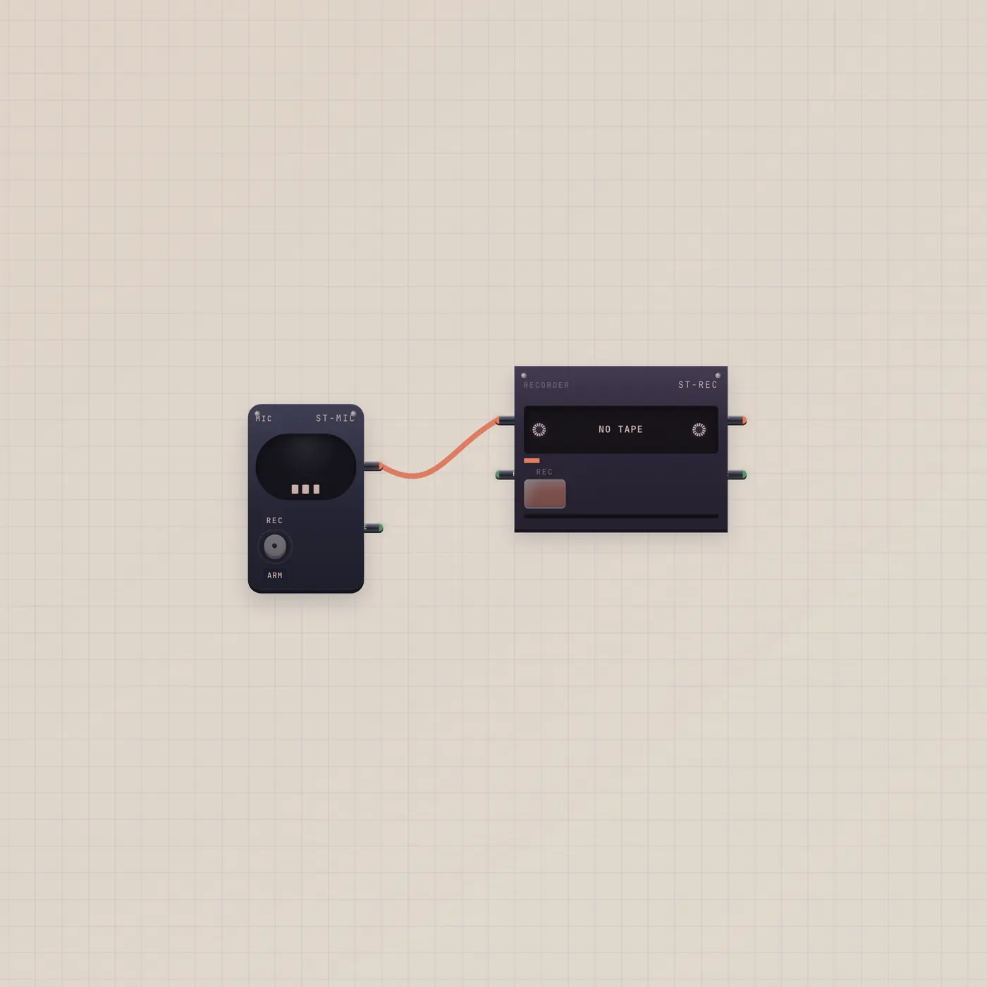 Component Group product shot: Capsule in. Cassette out.