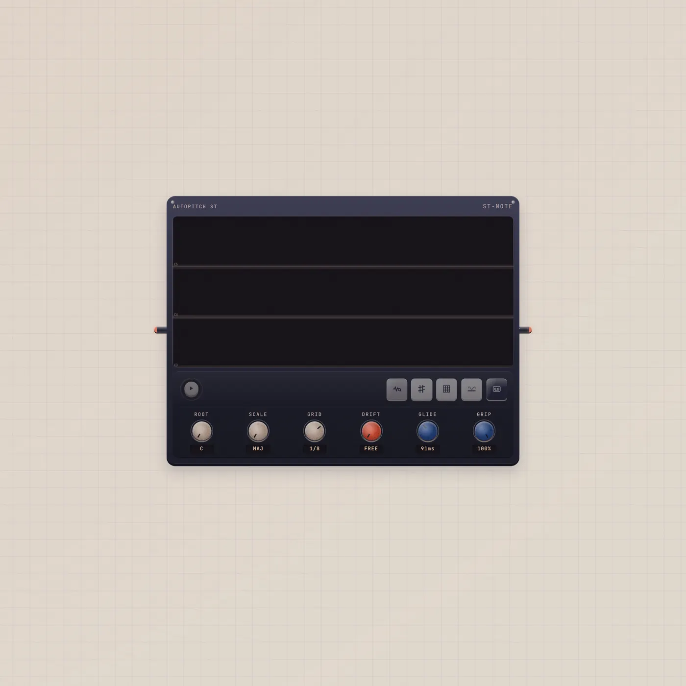 Detect the notes. Drag them. Print a stem.