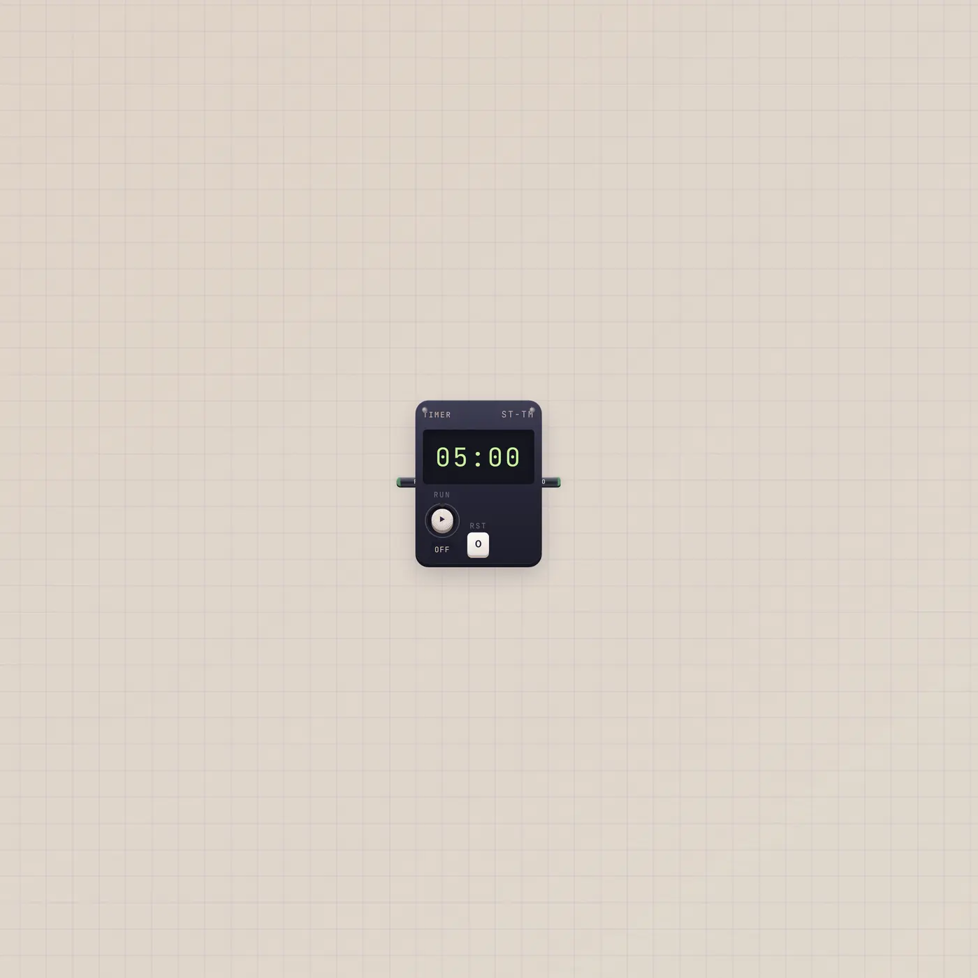 Count down. Pulse once at zero.