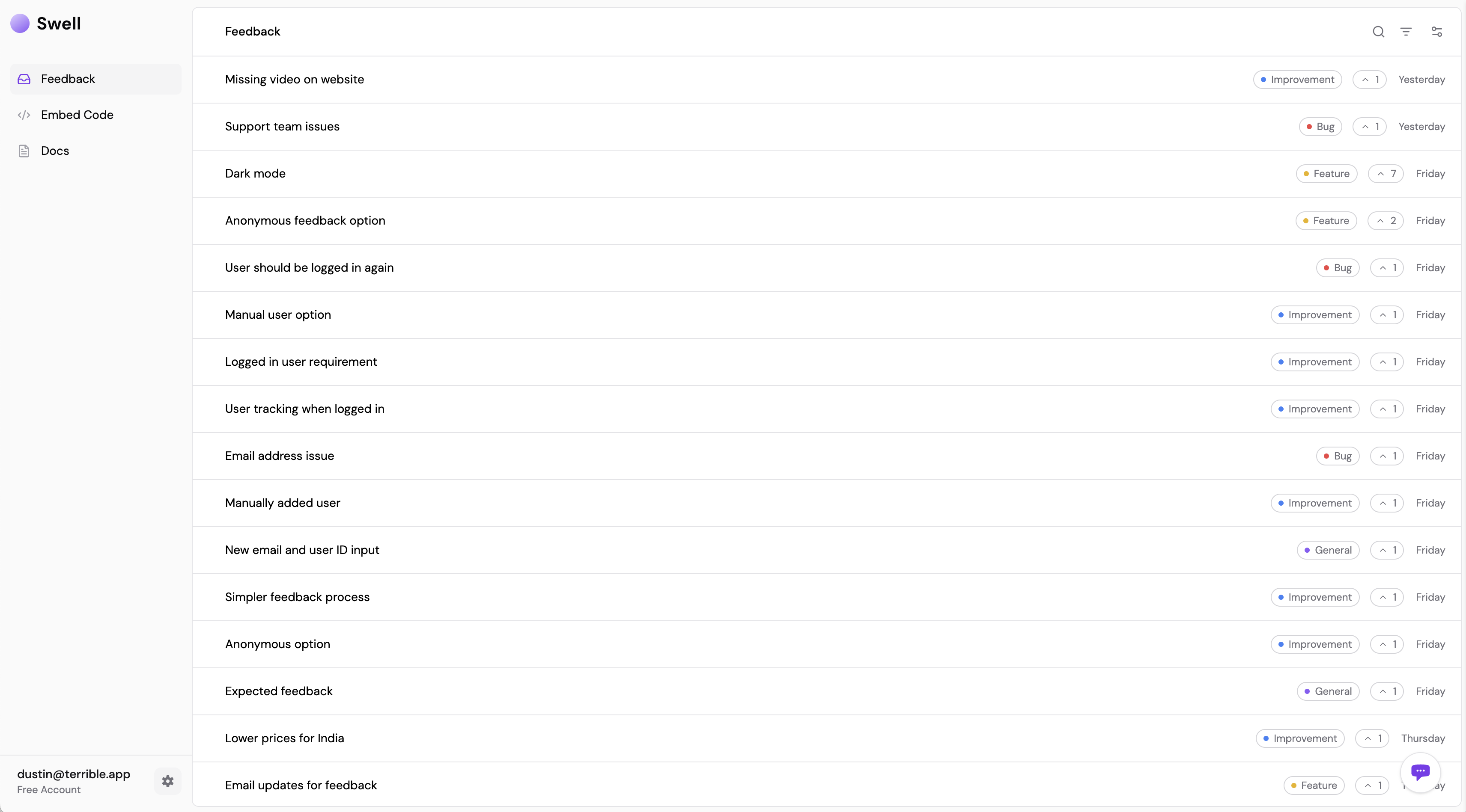 A depiction of the file.rocks web app, where you can upload, manage, and share files.