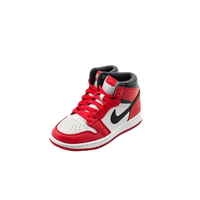 A Pair of Air Jordan 1 Retro High OG (Red/Black)