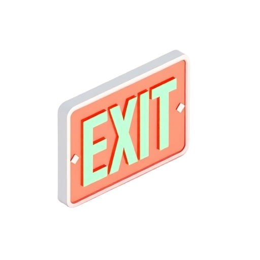 Emergency Exit Sign