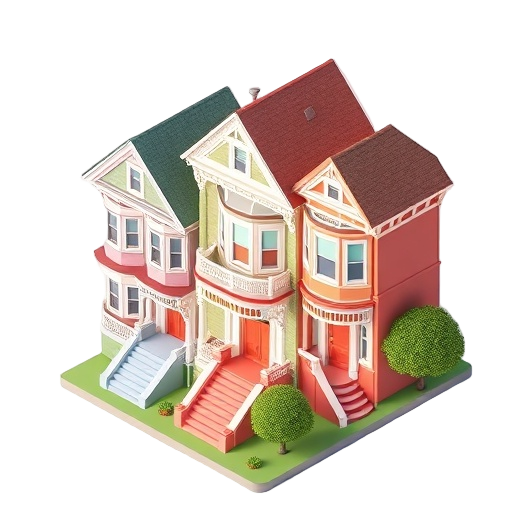 San Francisco Victorian House (Painted Ladies)