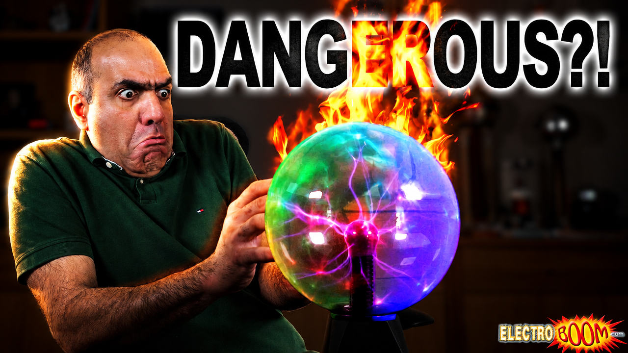 ElectroBOOM Plasma Globe is a Shocking Fire Hazard thumbnail, Thumbly's edited version